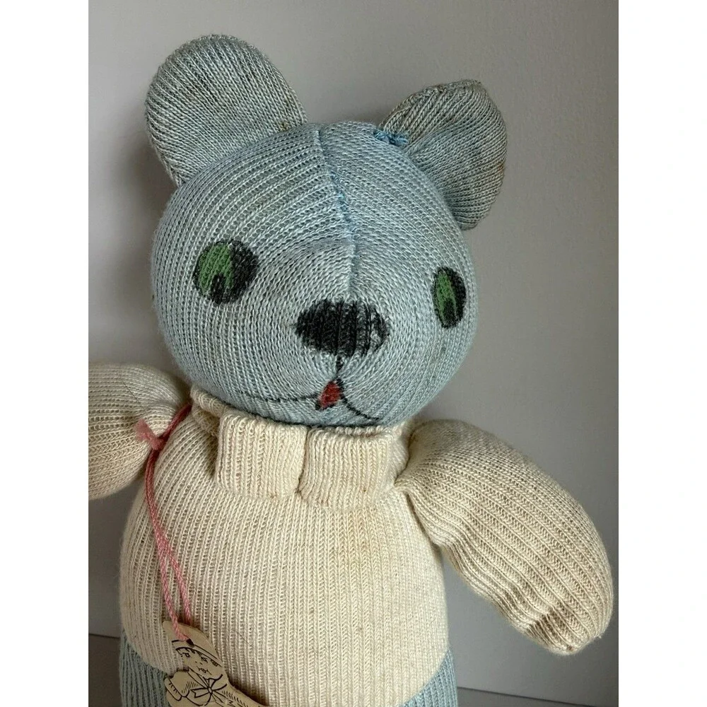 Vintage Mawaphil Dolls knitted bear, model number 430 Rushton